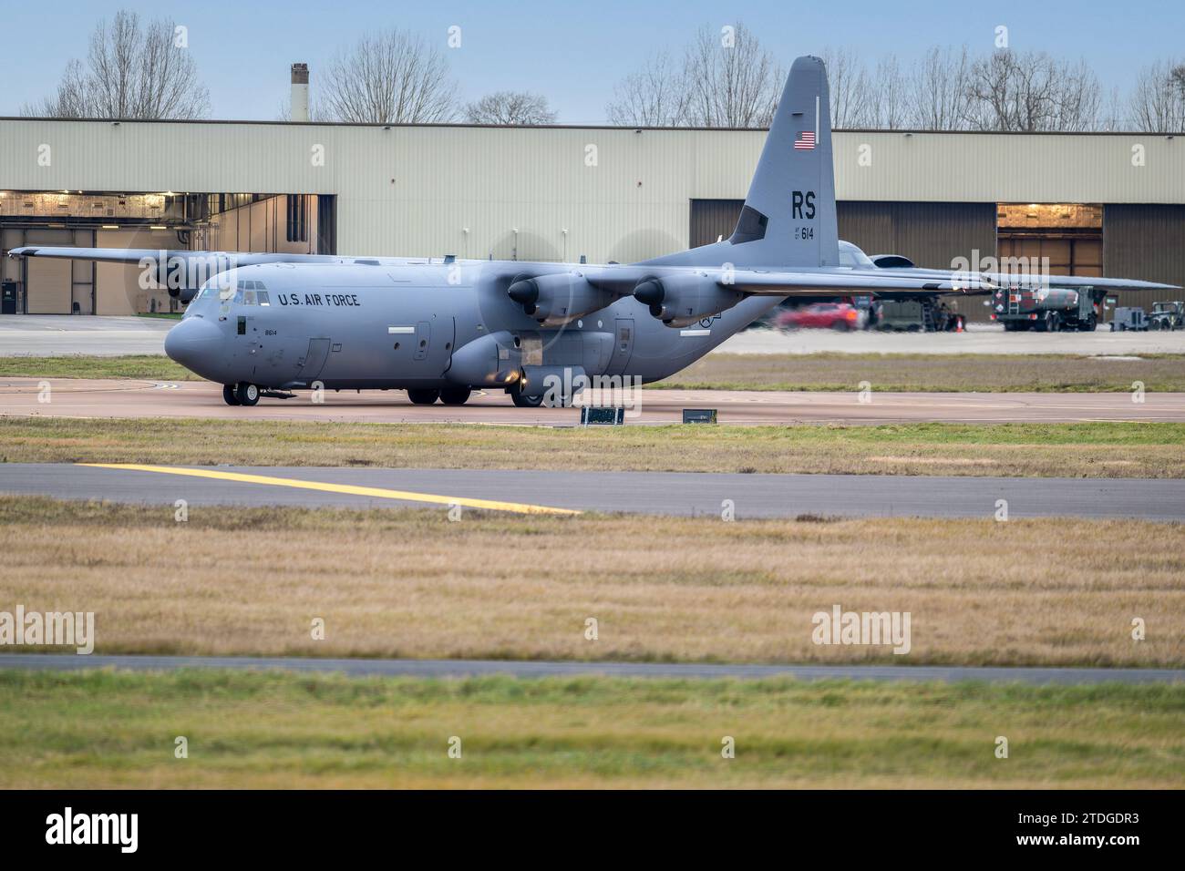 USAF C-130 RAF FAIRFORD Banque D'Images