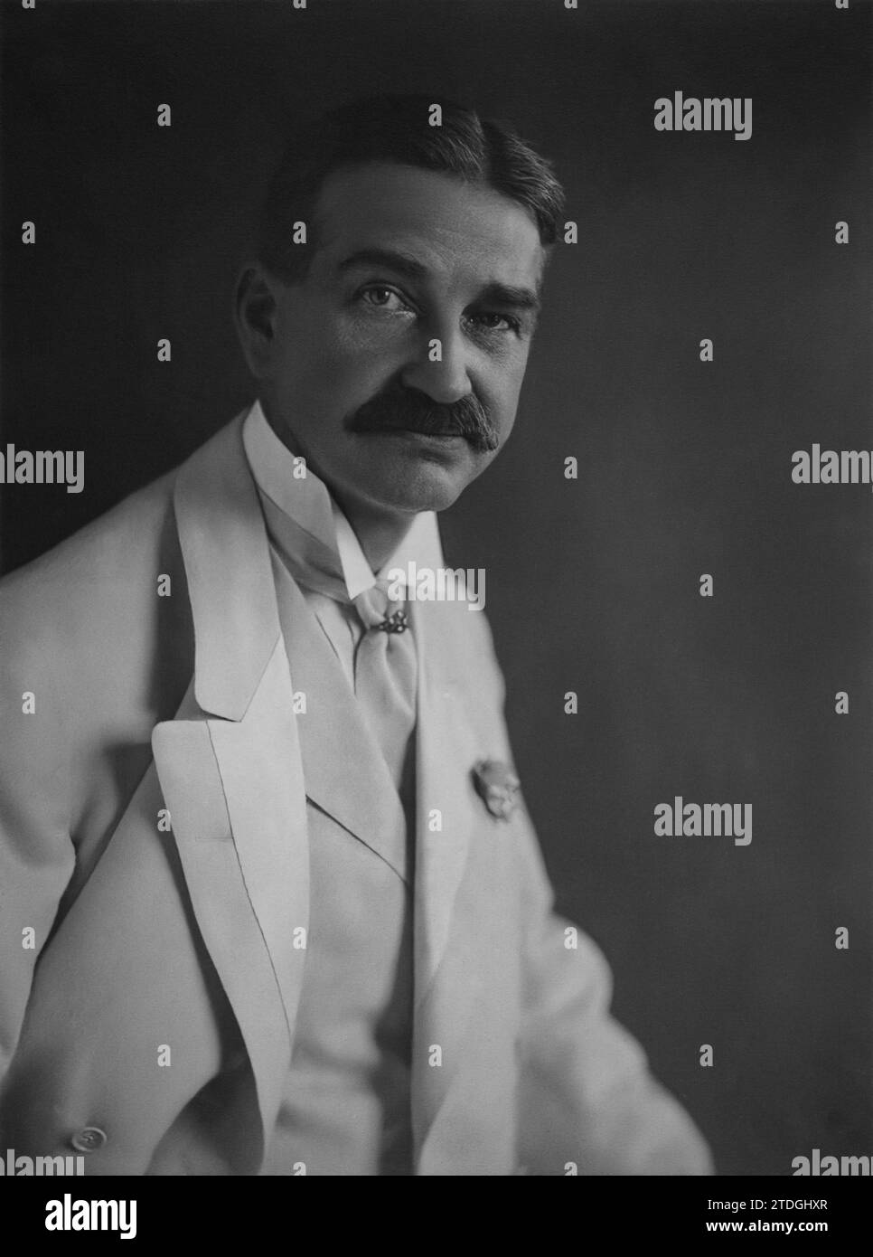 Portrait de Lyman Frank Baum. Année 1908. Par Dana Hull. Banque D'Images