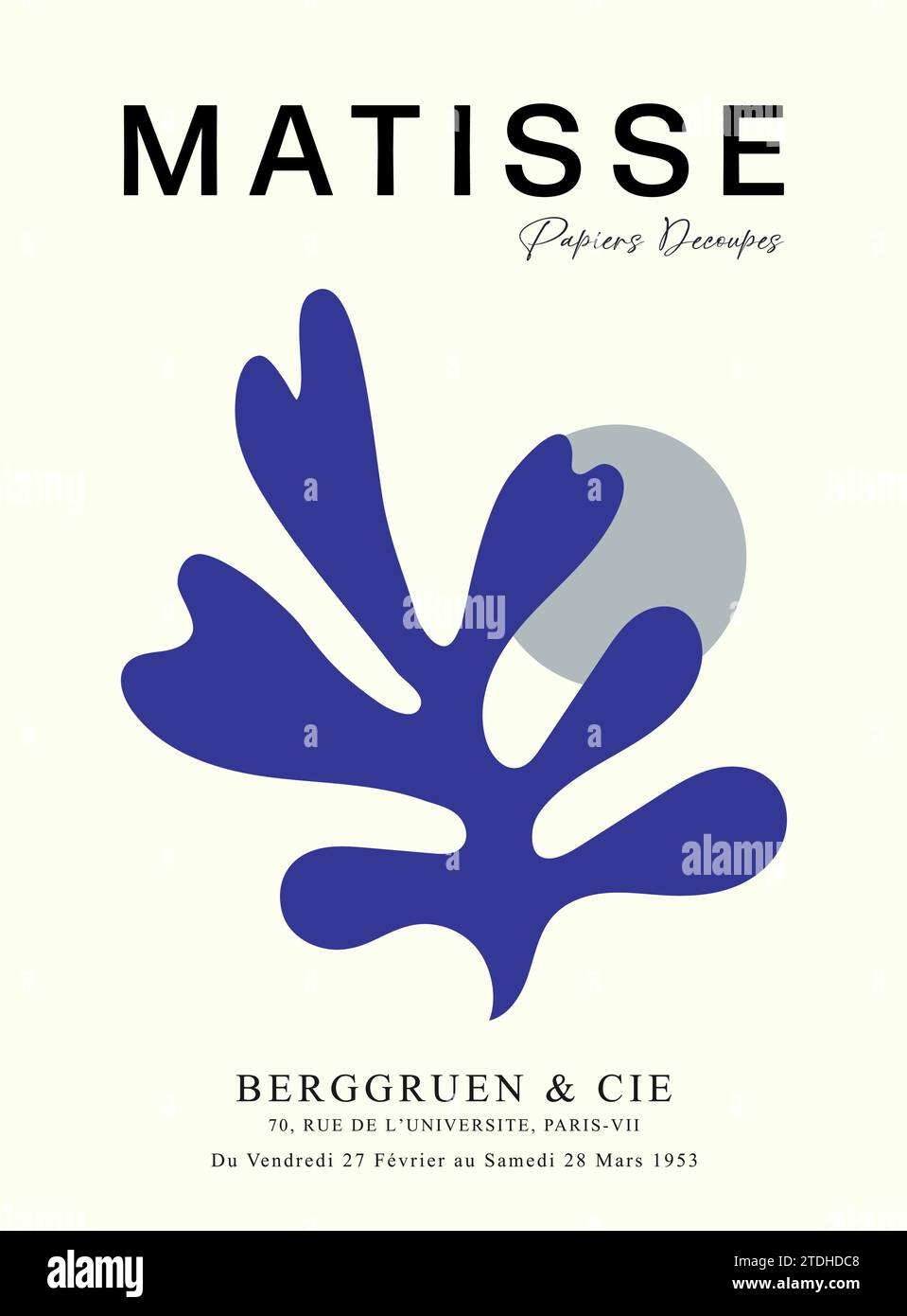 Contient Art abstrait dans le style Matisse, Art moderne décoratif, affiche d'illustration vectorielle. Illustration de Vecteur