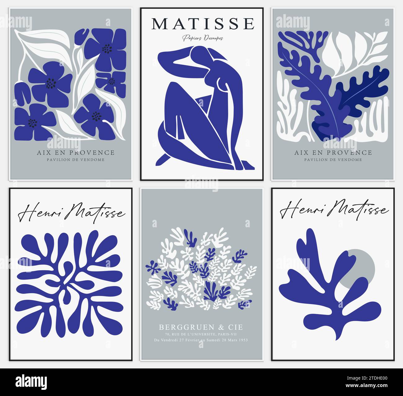 Contient Art abstrait dans le style Matisse, Art moderne décoratif, affiche d'illustration vectorielle. Illustration de Vecteur