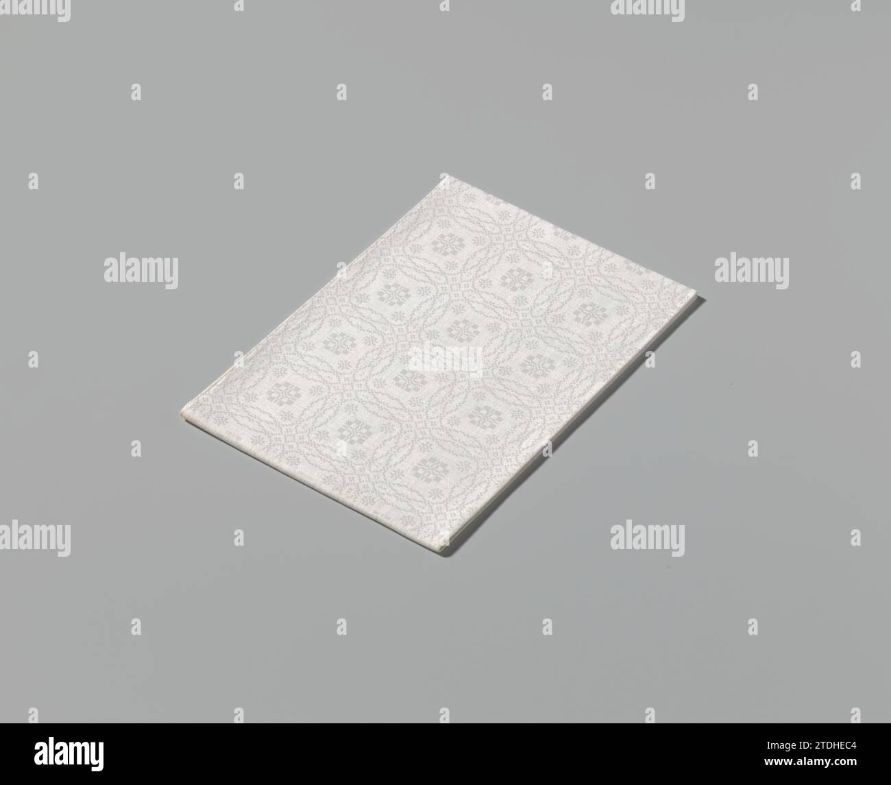 WIT LINES POLLDER PERMETT, 1690 - 1710 serviette en lin blanc pelable, marquée Kroon GS 12 et HW 23. Lin du nord des pays-Bas (matériau) serviette en lin blanc, marquée Kroon GS 12 et HW 23. Lin du nord des pays-Bas (matériel) Banque D'Images