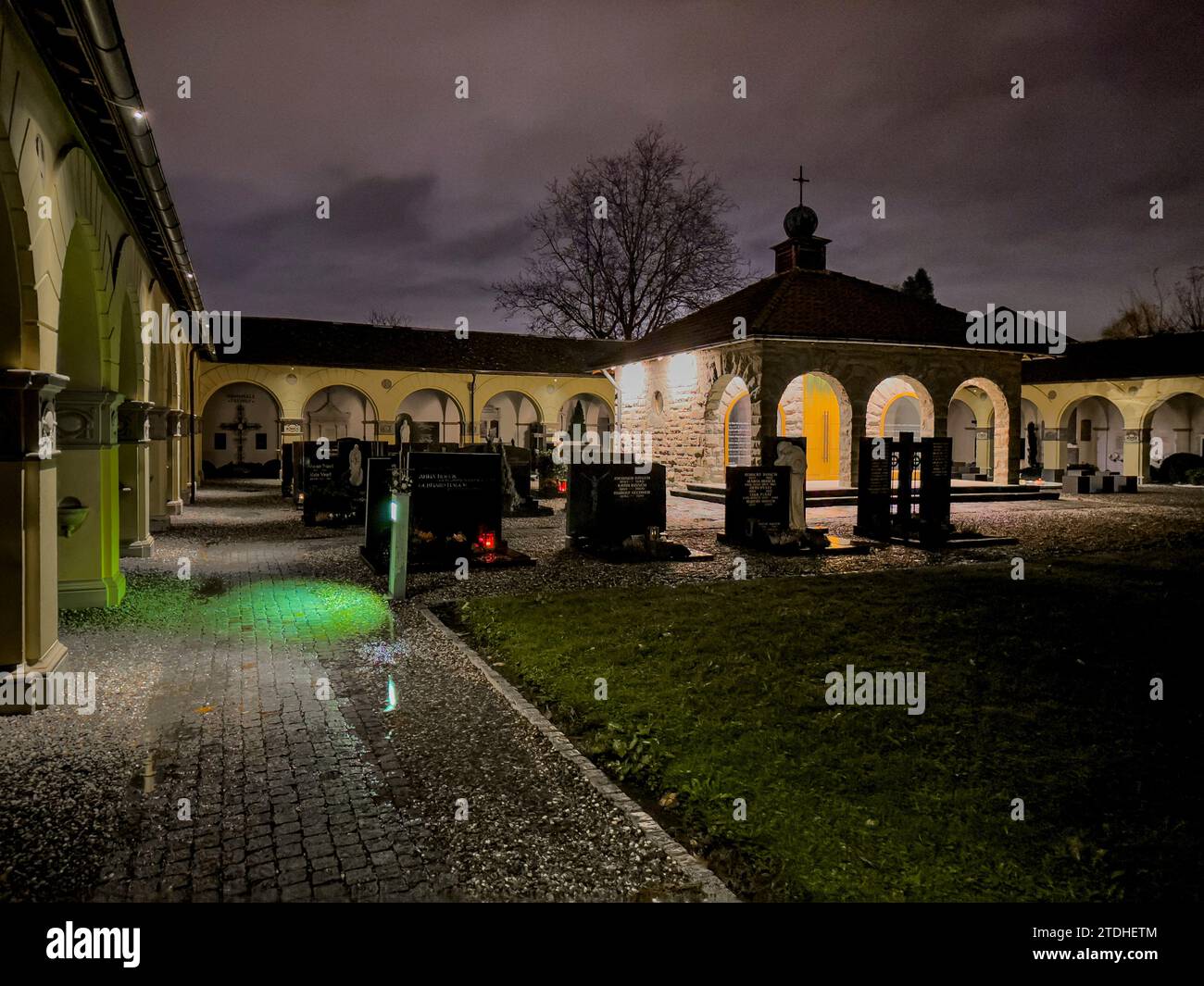 Vieux cimetière à Lustenau en Autriche Banque D'Images