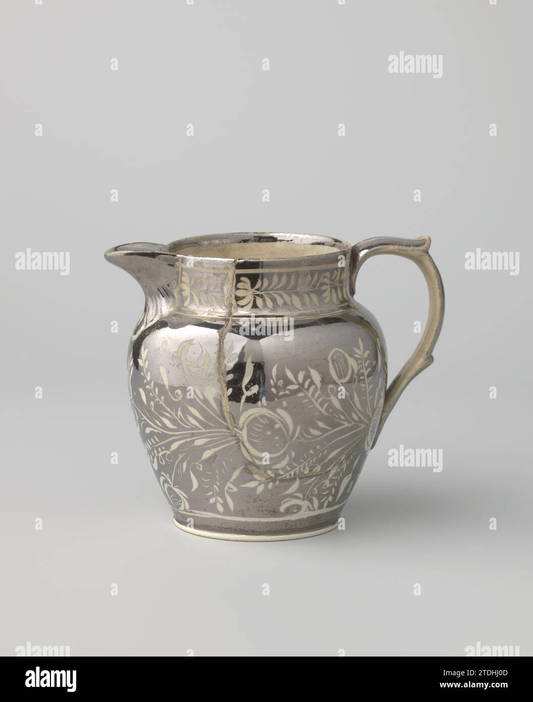 Pichet à lait en faïence dure ; Leeds Cream Ware, Anonymous, c. 1810