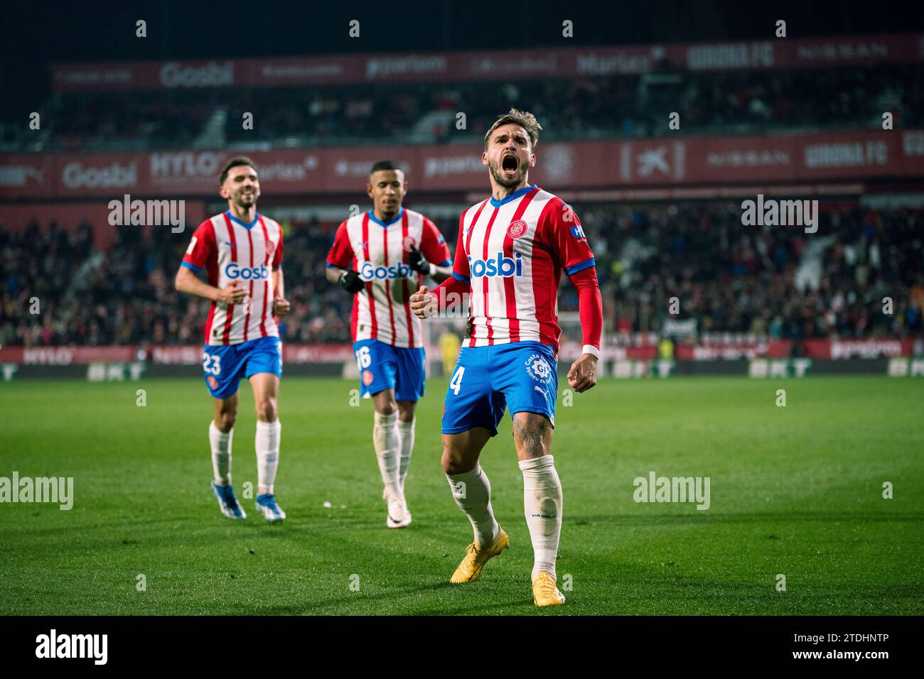 Gérone, Espagne, 18, décembre 2023. Espagnol LaLiga EA Sports : Girona FC - Deportivo Alaves. Crédit : Joan G/Alamy Live News Banque D'Images