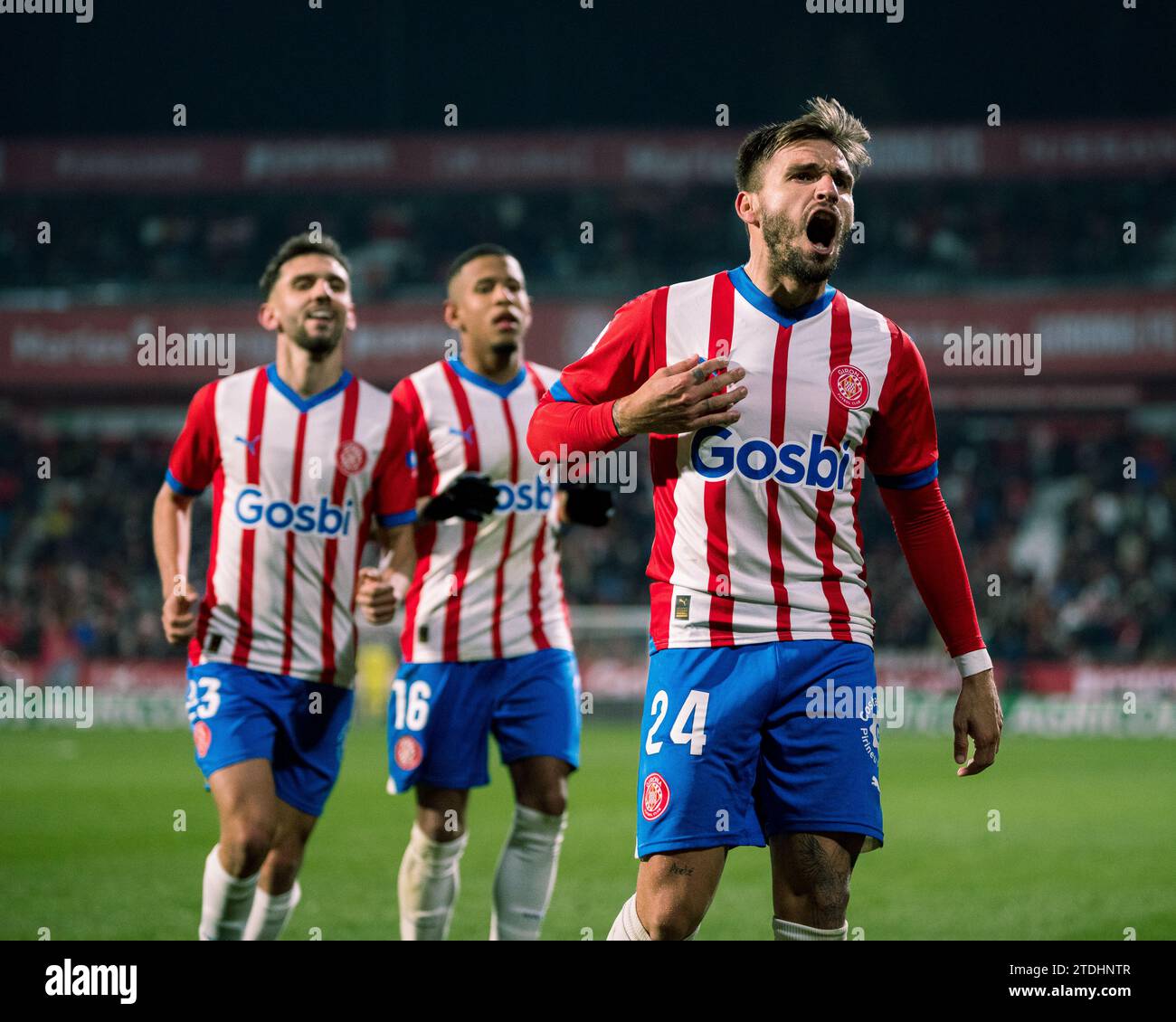 Gérone, Espagne, 18, décembre 2023. Espagnol LaLiga EA Sports : Girona FC - Deportivo Alaves. Crédit : Joan G/Alamy Live News Banque D'Images