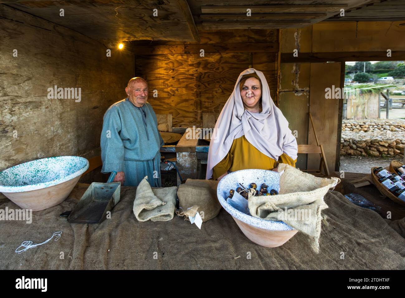 Bethléem village de Għajnsielem sur Gozo, Mġarr, Malte Banque D'Images