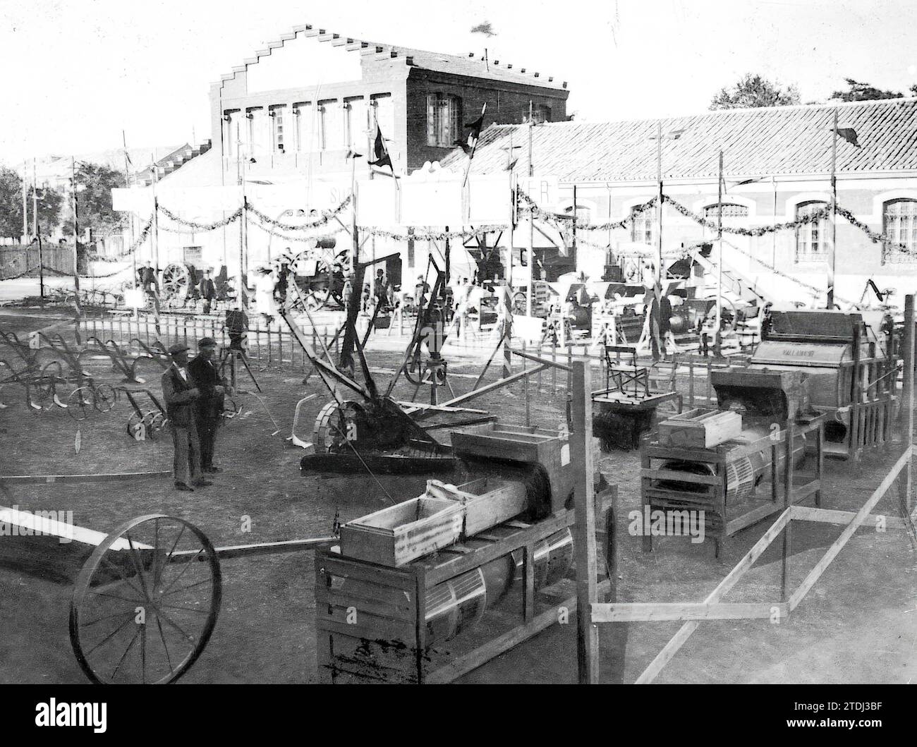 Palencia, 09/04/1920. Un concours agricole. Aspect offert par l'exposition agricole qui se tient dans cette ville à l'occasion de ses festivités. Crédit : Album / Archivo ABC / Franke Banque D'Images