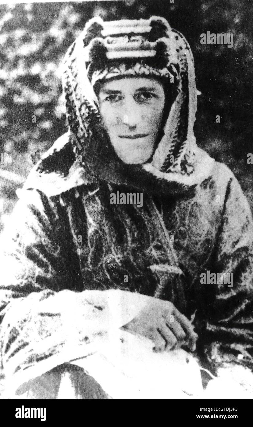 12/31/1915. Le Britannique Thomas Edward Lawrence a dirigé la rébellion des Arabes contre les Ottomans date approximative. Crédit : Album / Archivo ABC Banque D'Images