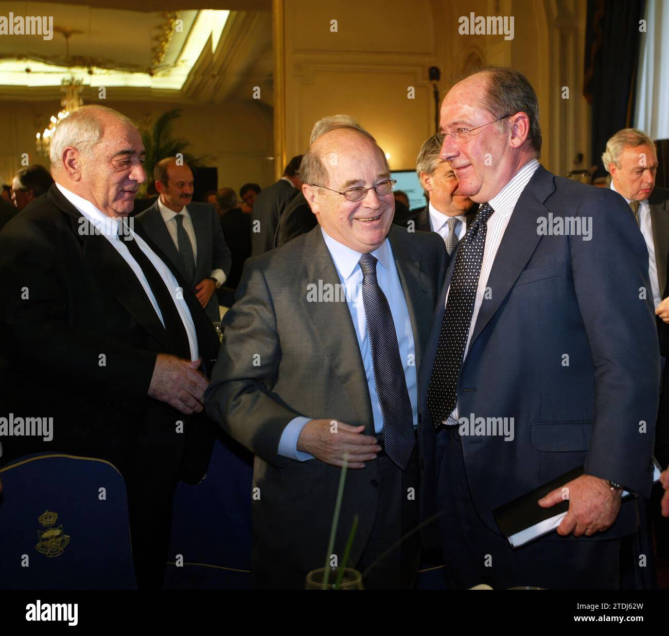 02/10/2003. Madrid, 10-2-03. -ABC forum du deuxième vice-président du gouvernement et ministre de l'économie Rodrigo Rato. - Photo Ernesto Agudo. Crédit : Album / Archivo ABC / Ernesto Agudo Banque D'Images