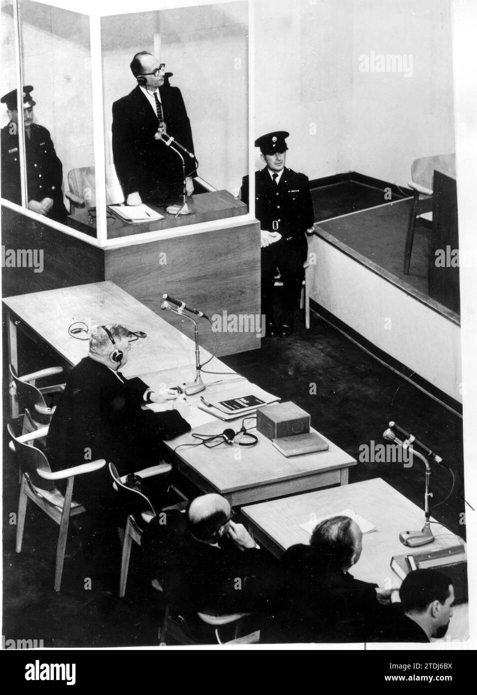 12/31/1960. Procès contre le nazi Adolf Eichmann. Crédit : Album / Archivo ABC Banque D'Images