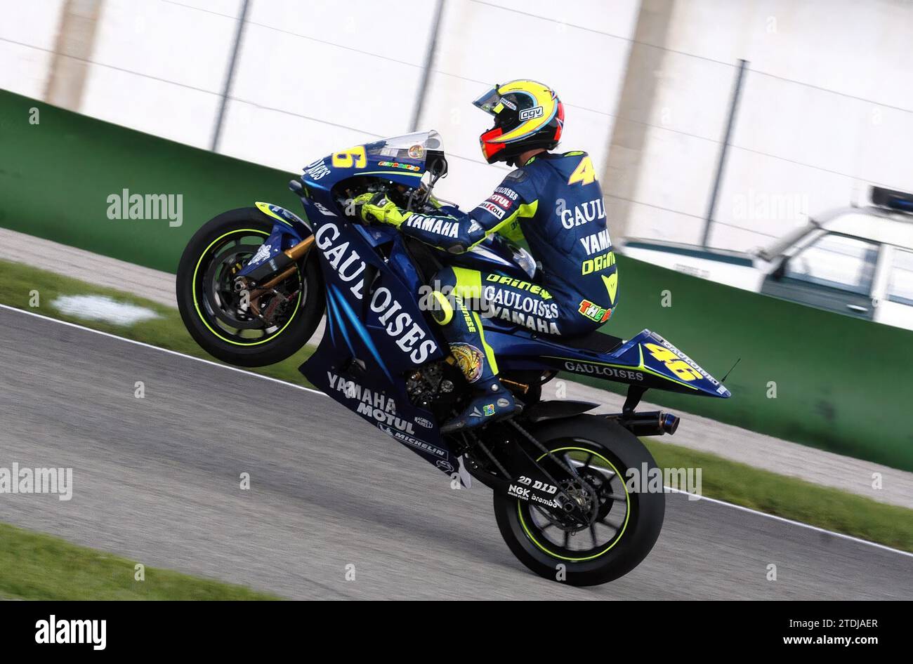 10/30/2004. Photo : Eduardo Manzana. Valencia. Grand Prix moto de la Communauté Valencienne organisé à Cheste sur le circuit Ricardo Tormo. Rossi. Crédit : Album / Archivo ABC / Eduardo Manzana Banque D'Images