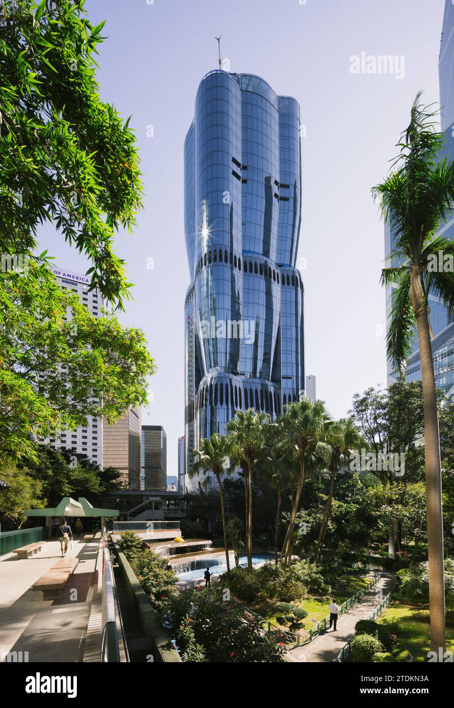 Le gratte-ciel Henderson Hong Kong conçu par Zaha Hadid Architects Banque D'Images