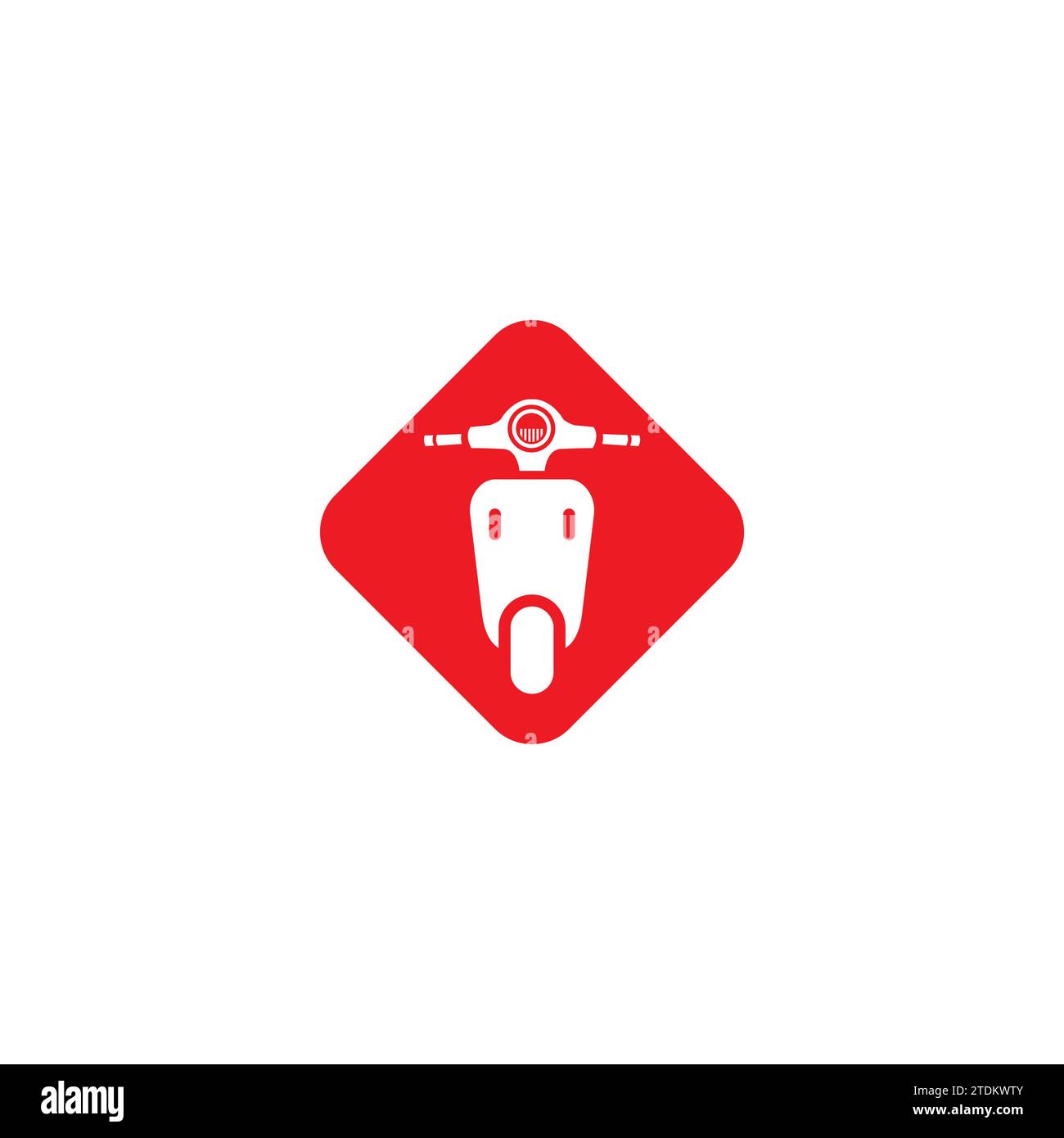 Logo de l'icône scooter. Icône Vespa. Scooter Vector Illustration de Vecteur