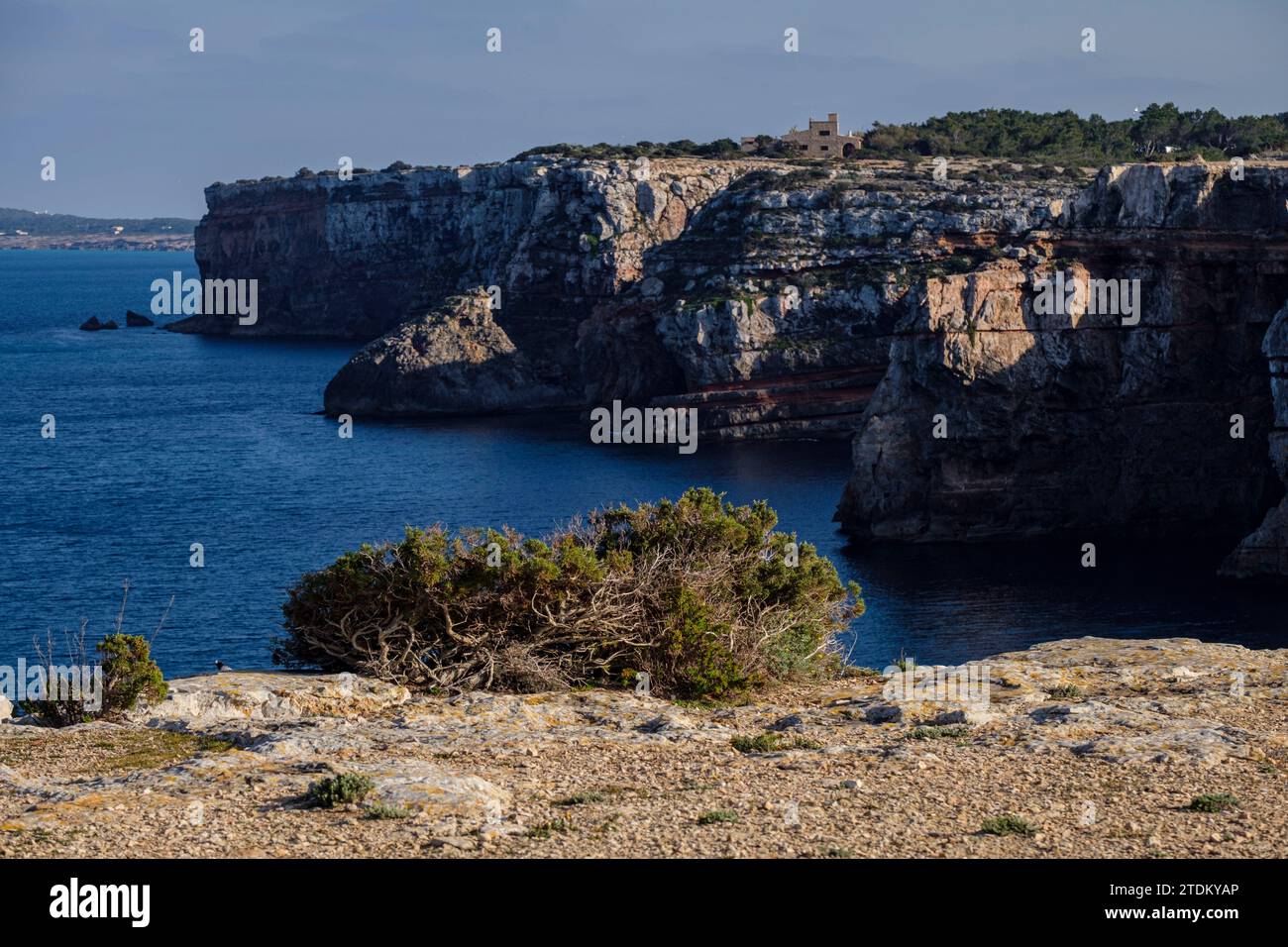 Torre de sa Punta Prima, Formentera, Iles Pitiusa, Communauté des Baléares, Espagne Banque D'Images