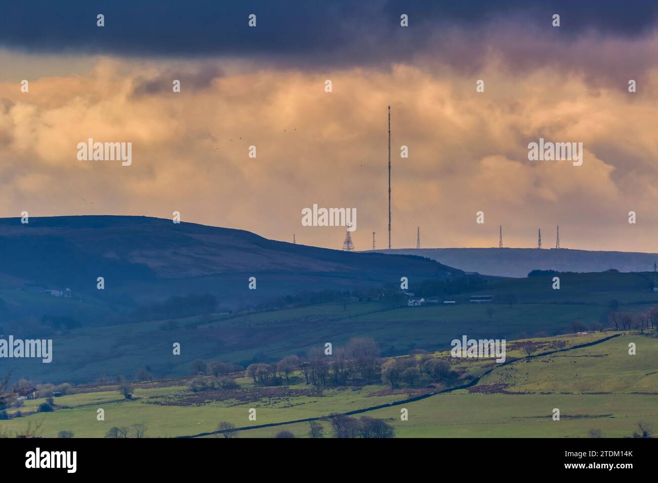 Winter Hill, Rivington Moor, Chorley Banque D'Images