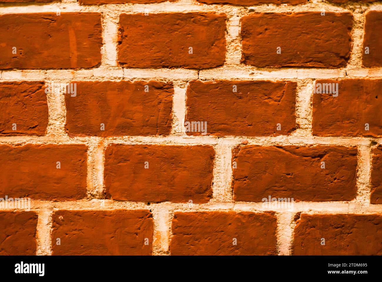 Fond de mur de briques. Toile de fond en maçonnerie de vieilles briques rouges. Texture de pierre pour architecture et intérieur Banque D'Images