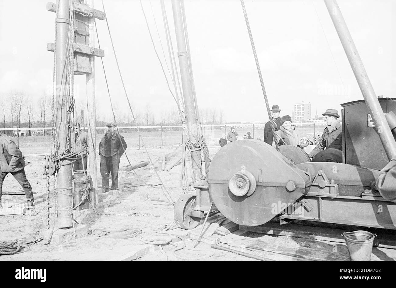 Rudolf Steiner School, First pile, maquette, 01-03-1965','02-03-1965, Whizgle News from the Past, taillé pour l'avenir. Explorez les récits historiques, l'image de l'agence néerlandaise avec une perspective moderne, comblant le fossé entre les événements d'hier et les perspectives de demain. Un voyage intemporel façonnant les histoires qui façonnent notre avenir Banque D'Images