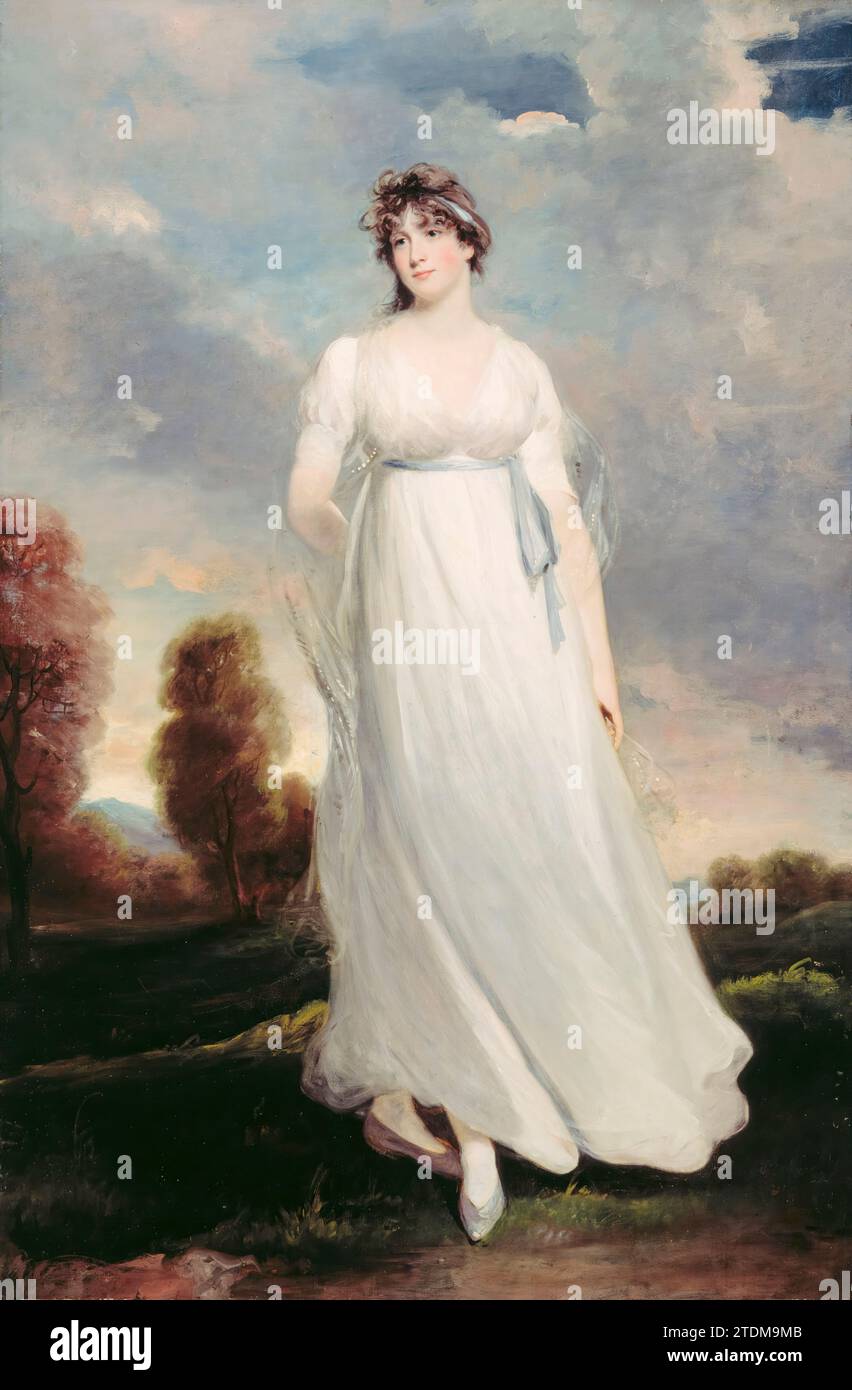 Mme Dottin (Dorothy Jones, 1779-1853), portrait à l'huile sur toile de John Hoppner, 1803 Banque D'Images