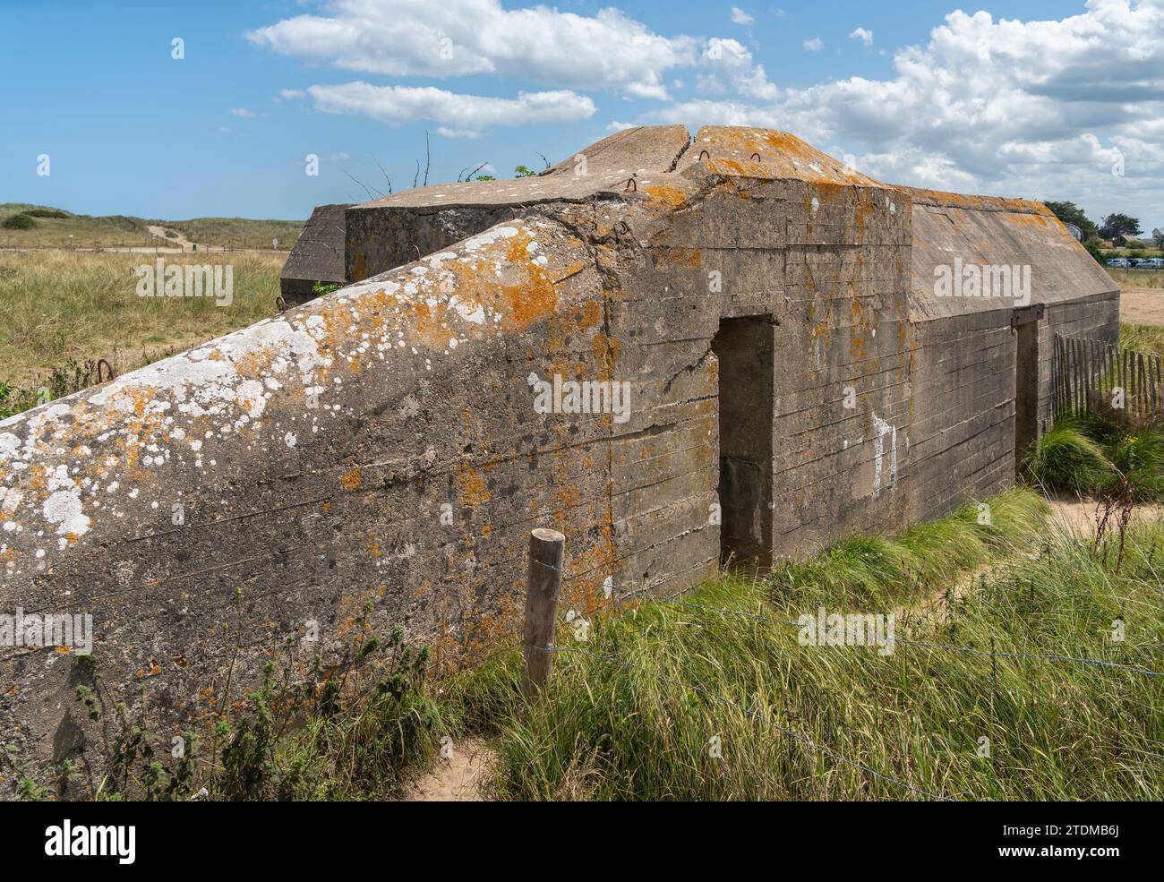 Emplacement des canons à Utah Beach qui était l'une des cinq zones de l ...