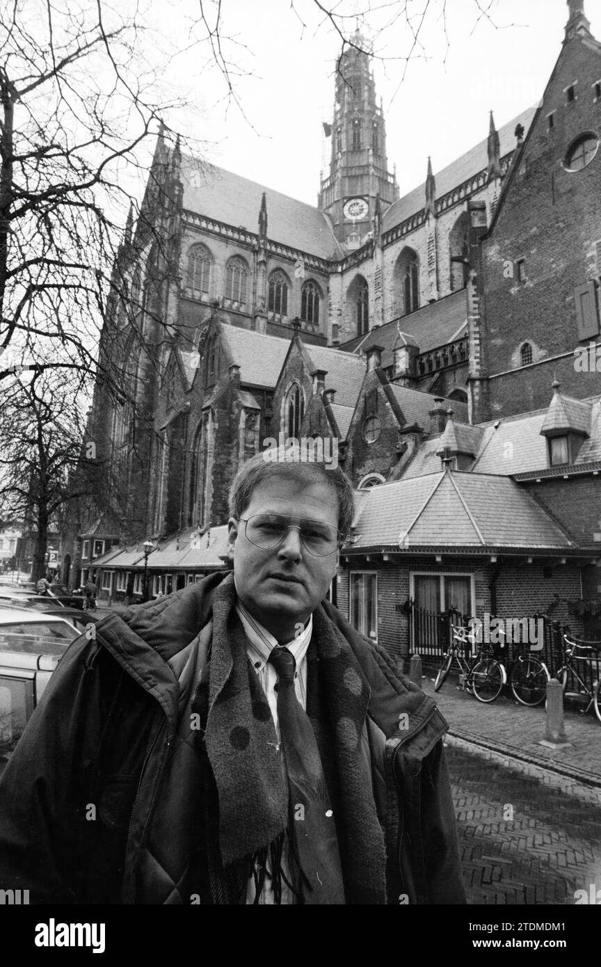 Organiste Jos vd Kooy, orgues et organistes, 10-01-1990, Whizgle News from the Past, taillé pour l'avenir. Explorez les récits historiques, l'image de l'agence néerlandaise avec une perspective moderne, comblant le fossé entre les événements d'hier et les perspectives de demain. Un voyage intemporel façonnant les histoires qui façonnent notre avenir Banque D'Images