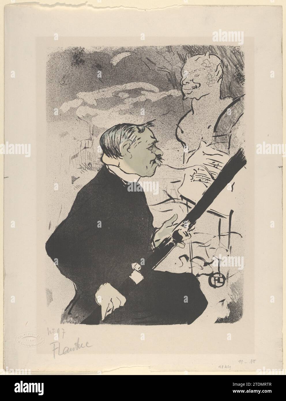 Pour vous!..., extrait de 'les vieux contes' 1959 par Henri de Toulouse-Lautrec Banque D'Images