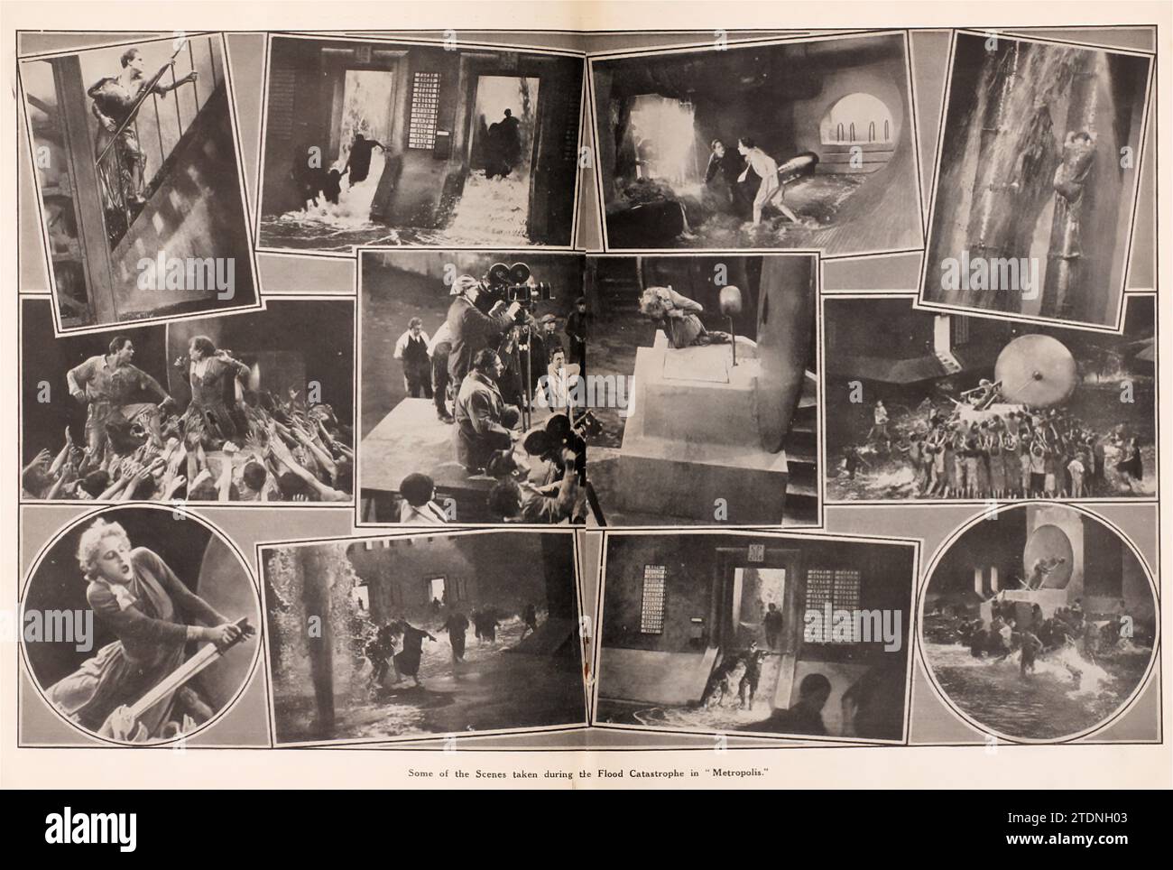 Metropolis est un 1927 film muet de science-fiction allemand réalisé par Fritz Lang et écrit par Thea von Harbou en collaboration avec Lang du roman de von Harbou de 1925 du même nom (qui a été écrit intentionnellement comme un traitement). Il met en vedette Gustav Fröhlich, Alfred Abel, Rudolf Klein-Rogge et Brigitte Helm. Erich Pommer l'a produit dans les studios Babelsberg pour Universum film A.G. (UFA). Le film muet est considéré comme un film pionnier de science-fiction, étant parmi les premiers longs métrages de ce genre. Le tournage s'est déroulé sur 17 mois en 1925-26 Banque D'Images