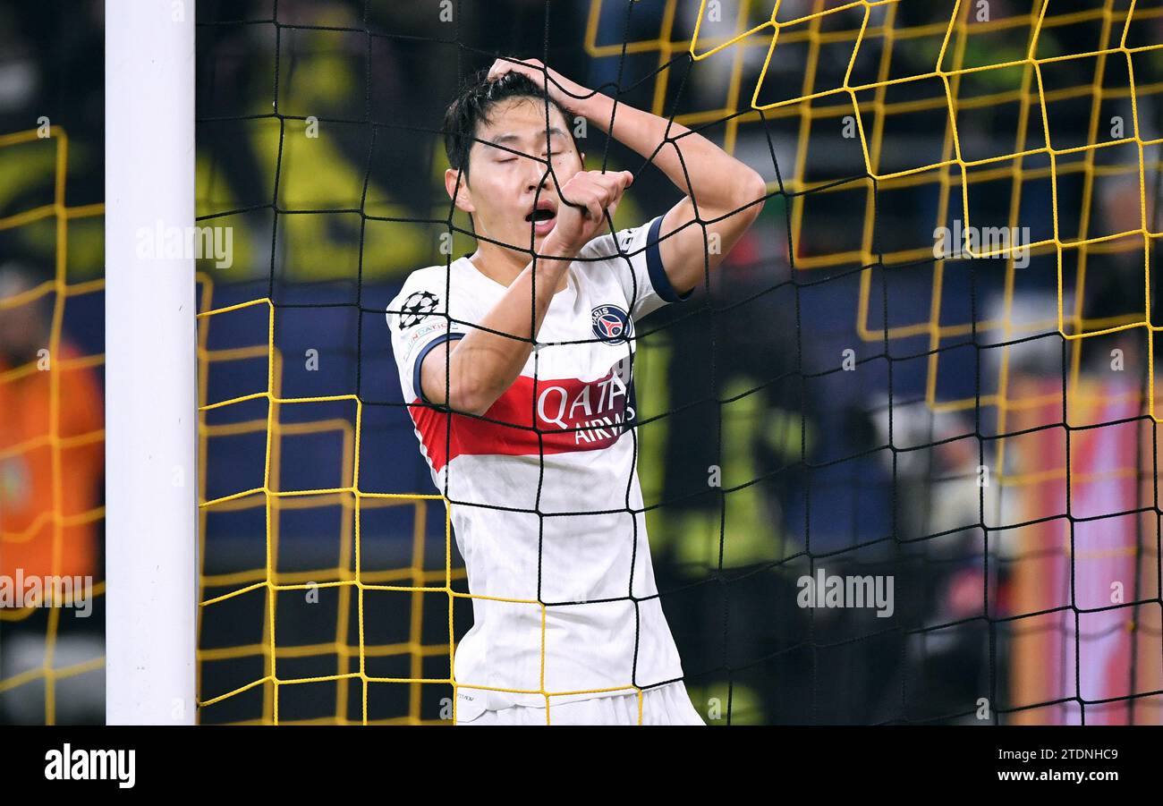 Ligue des Champions, signal Iduna Park Dortmund : Borussia Dortmund vs Paris Saint Germain; Banque D'Images