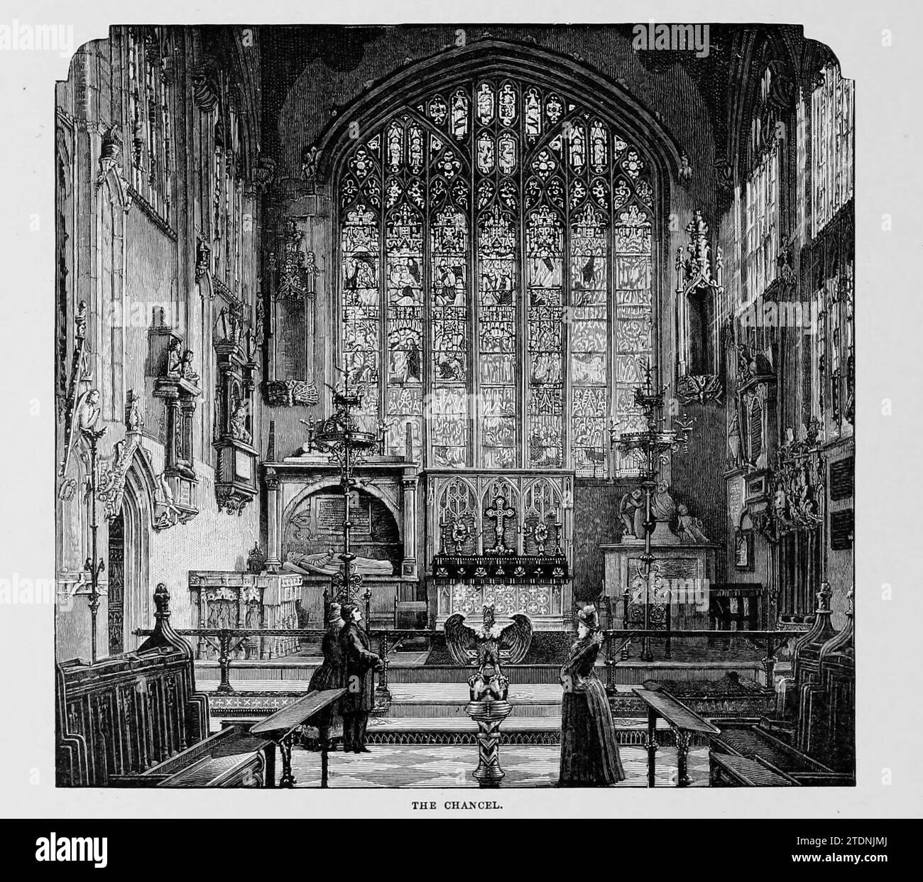 Le Chancel tiré du livre ' Cathedrals, Abbayes and Churches of England and Wales : descriptive, Historical, pictural ' Volume 2 par Bonney, T. G. (Thomas George), 1833-1923, Publisher London : Cassell 1890 Banque D'Images