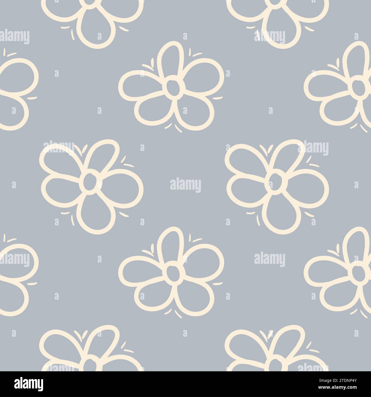 Motif floral dans le style Boho, minimalisme. Motif avec des fleurs sauvages Illustration de Vecteur