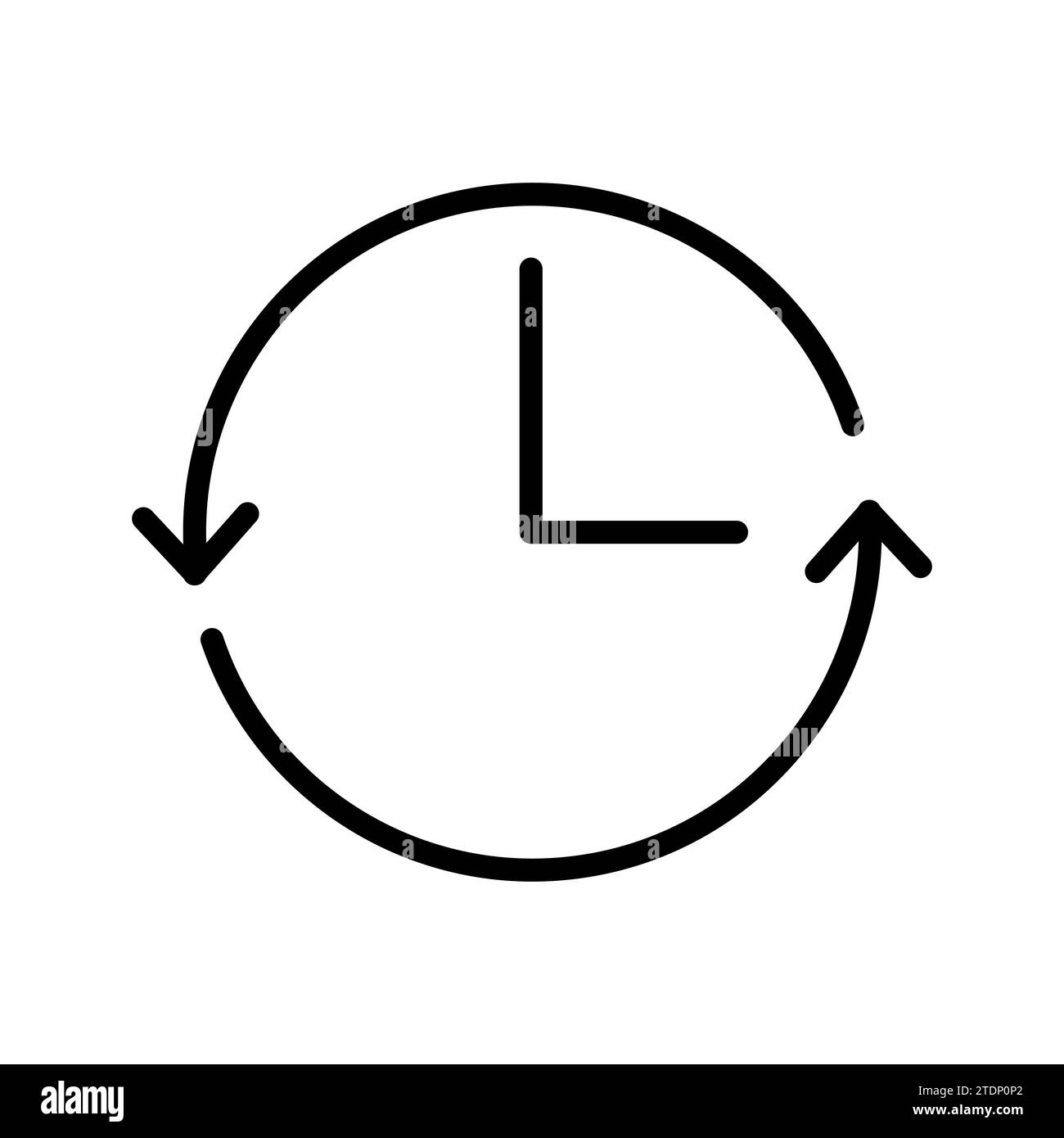 icône de vecteur de contour d'historique de compte Illustration de Vecteur