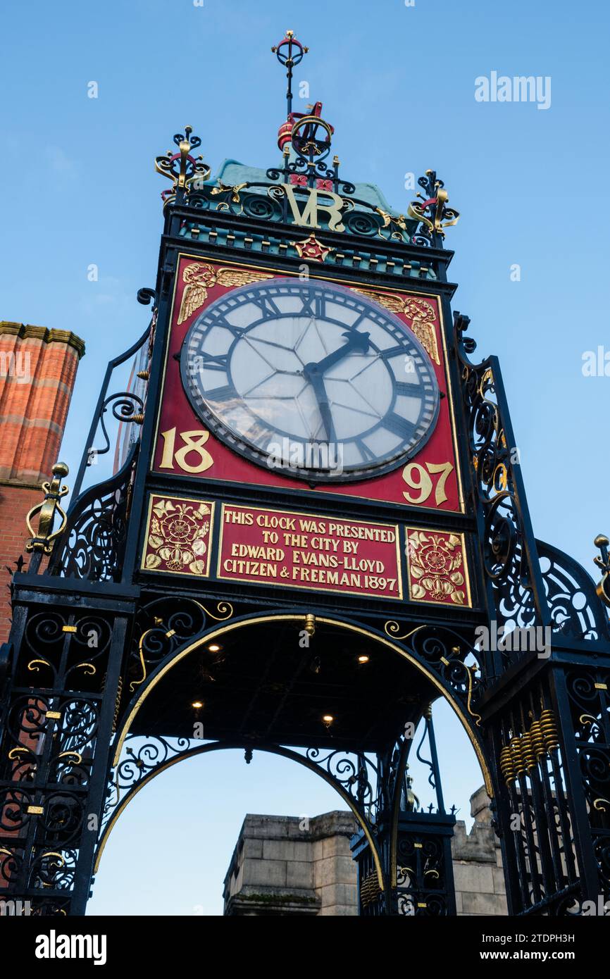 Eastgate Clock, Chester, Cheshire Banque D'Images