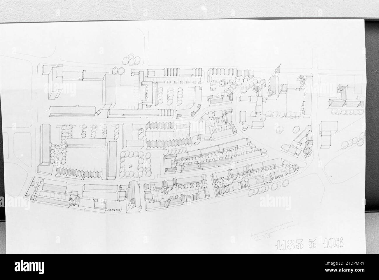 Dessin Oud IJmuiden, dessins, dessins, IJmuiden, Velsen, 14-04-1976, Whizgle nouvelles du passé, adaptées à l'avenir. Explorez les récits historiques, l'image de l'agence néerlandaise avec une perspective moderne, comblant le fossé entre les événements d'hier et les perspectives de demain. Un voyage intemporel façonnant les histoires qui façonnent notre avenir Banque D'Images