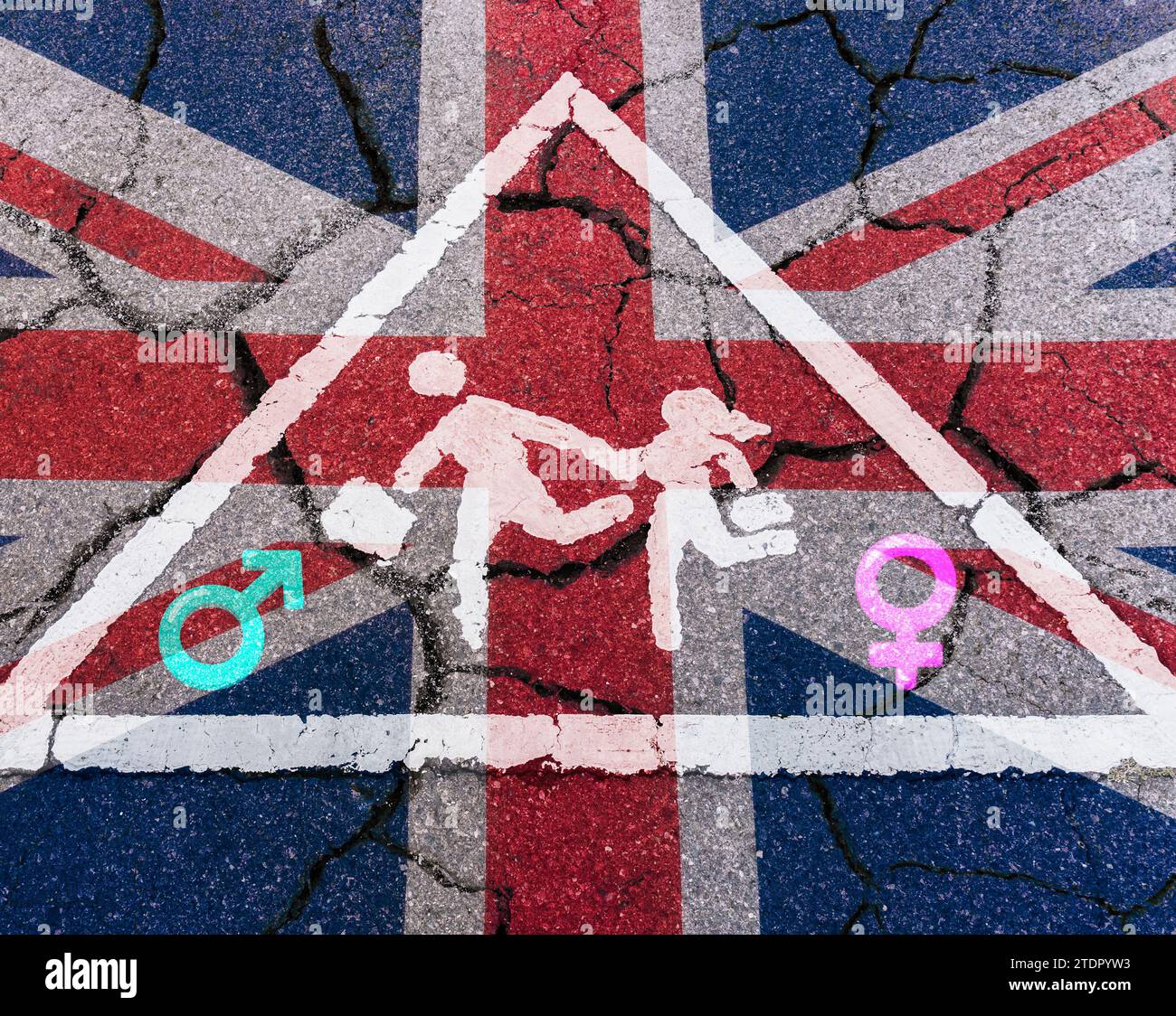 Transition sociale, genre, orientation scolaire, élèves...concept britannique Banque D'Images