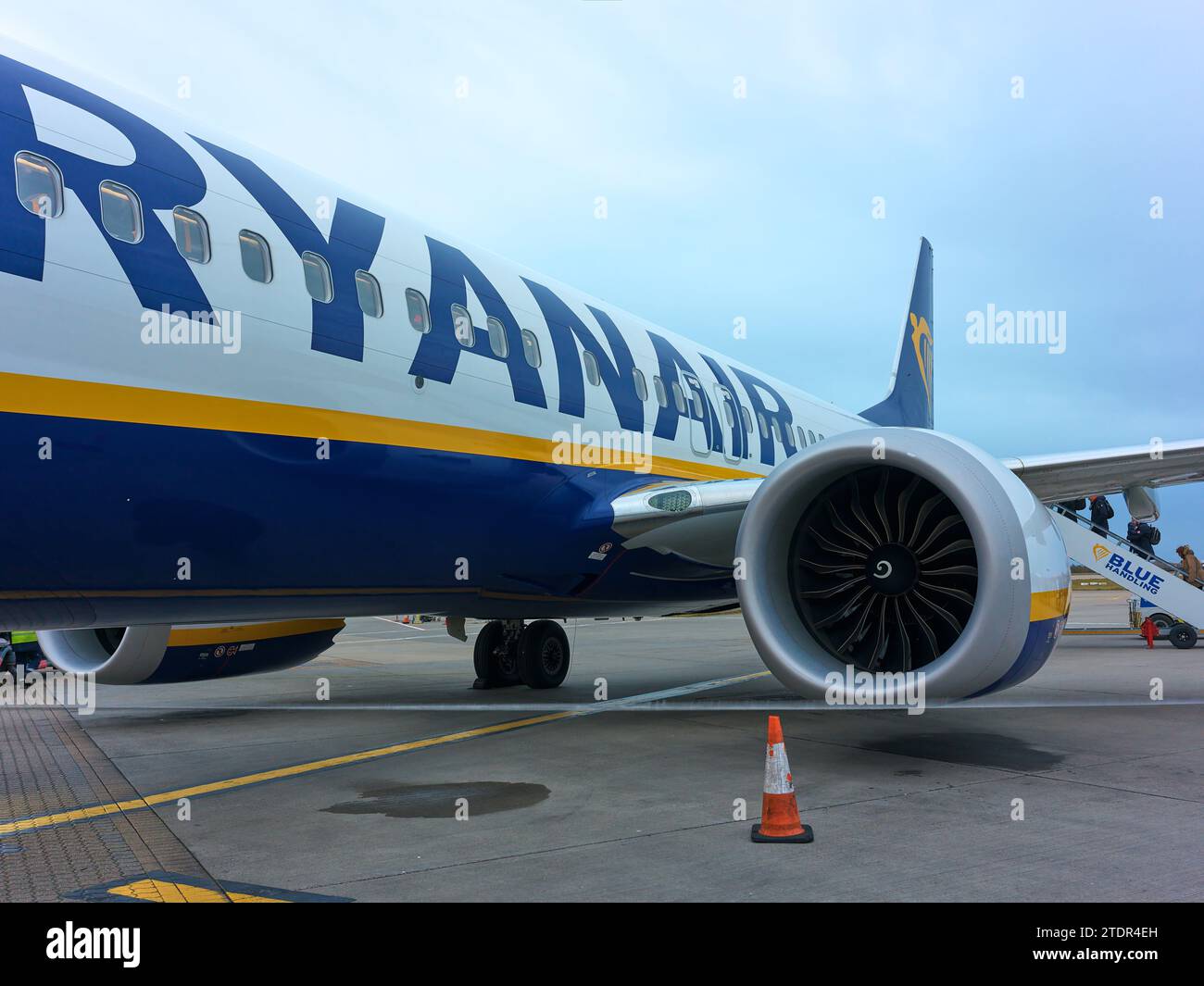 Avion Ryanair au sol Banque D'Images