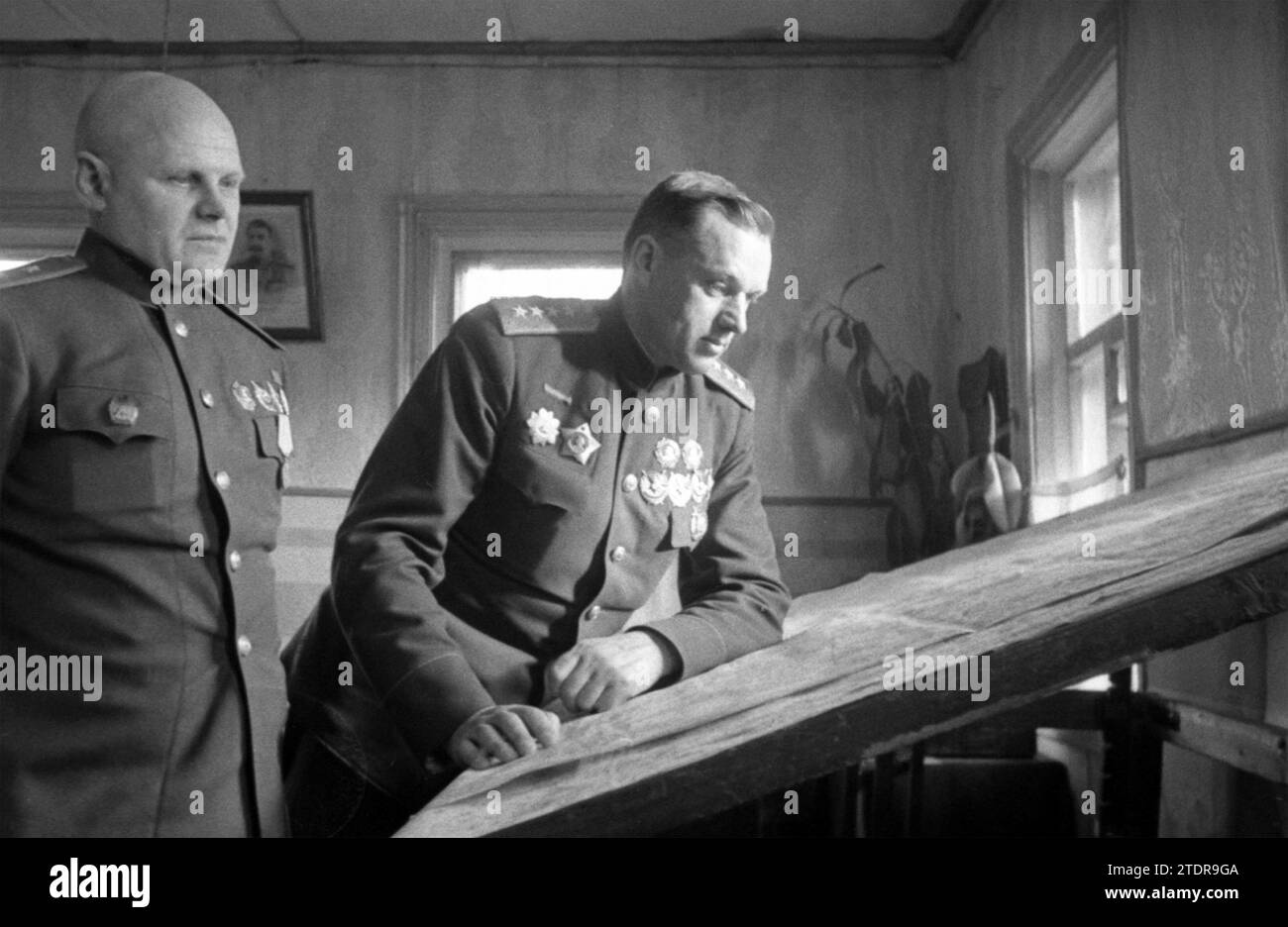 KONSTANTIN ROKOSSOVSKY (1896-1968) Commandant de l'Armée rouge russe vers 1944. Banque D'Images
