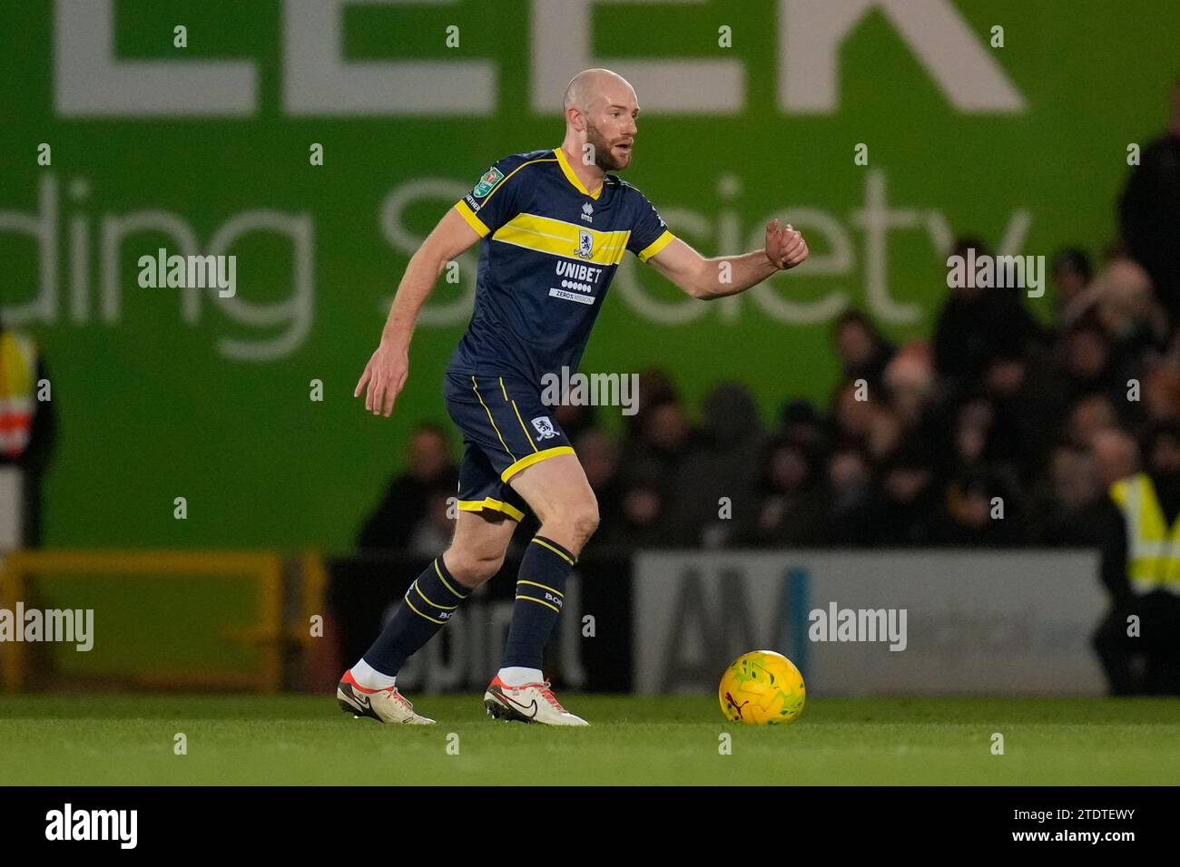 Matthew Clarke #5 de Middlesbrough lors du match de quart de finale de la Carabao Cup Port Vale vs Middlesbrough à Vale Park, Burslem, Royaume-Uni, le 19 décembre 2023 (photo de Steve Flynn/News Images) Banque D'Images