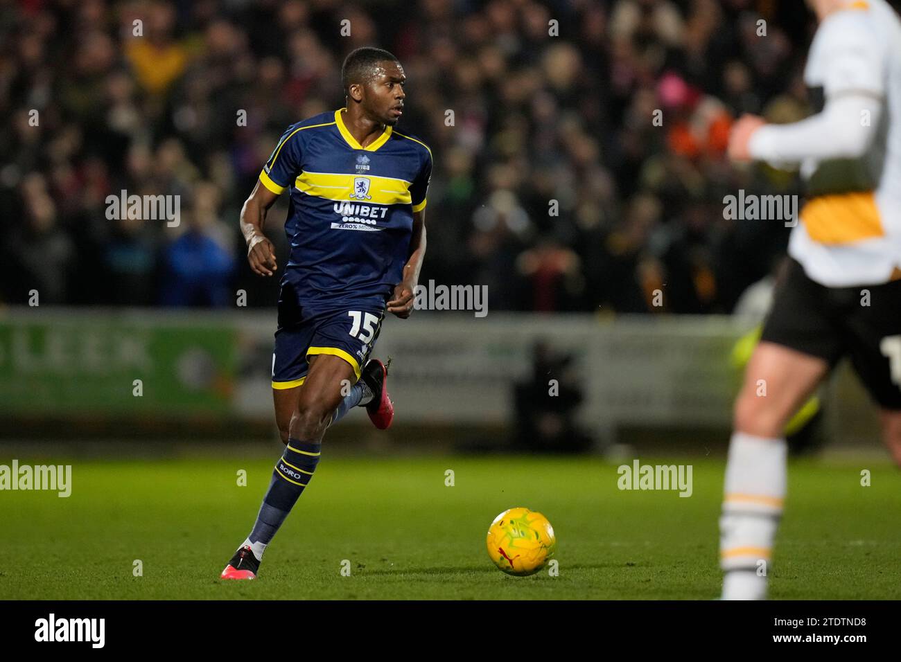 Burslem, Royaume-Uni. 31 août 2023. Anfernee Dijksteel #15 de Middlesbrough lors du match de finale de la Carabao Cup Port Vale vs Middlesbrough à Vale Park, Burslem, Royaume-Uni, le 19 décembre 2023 (photo Steve Flynn/News Images) à Burslem, Royaume-Uni le 8/31/2023. (Photo Steve Flynn/News Images/Sipa USA) crédit : SIPA USA/Alamy Live News Banque D'Images