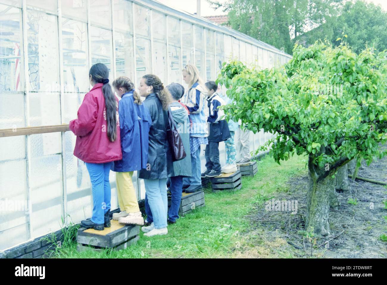 Les jeunes font une chasse au Trésor, Whizgle News from the Past, conçue pour l’avenir. Explorez les récits historiques, l'image de l'agence néerlandaise avec une perspective moderne, comblant le fossé entre les événements d'hier et les perspectives de demain. Un voyage intemporel façonnant les histoires qui façonnent notre avenir Banque D'Images