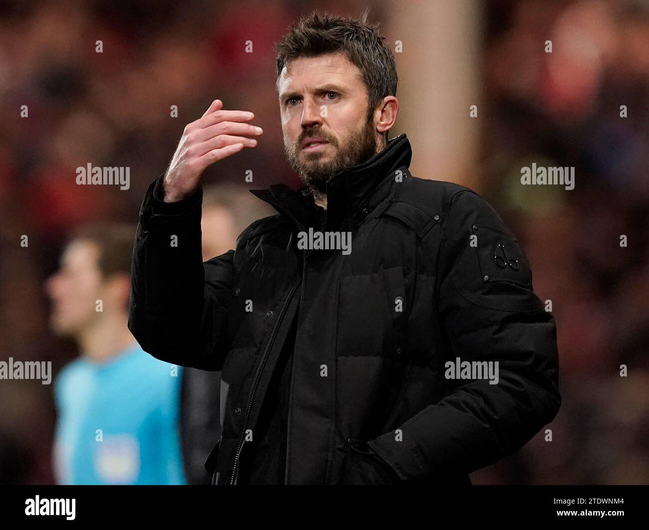 Burslem, Royaume-Uni. 19 décembre 2023. Michael Carrick Manager de Middlesbrough lors du match de la coupe Carabao à Vale Park, Burslem. Le crédit photo devrait se lire : Andrew Yates/Sportimage crédit : Sportimage Ltd/Alamy Live News Banque D'Images