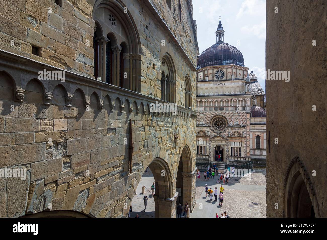 Bergame : Cappella Colleoni (Chapelle Colleoni) à Bergame, Lombardie, Lombardie, Italie Banque D'Images