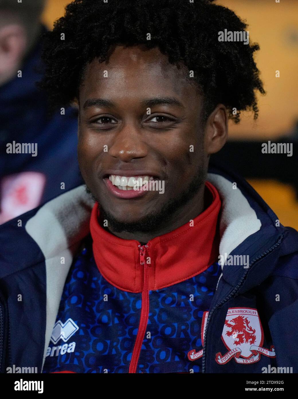 Burslem, Royaume-Uni. 31 août 2023. Bryant Bilongo #57 de Middlesbrough avant le match de finale de la Carabao Cup Port Vale vs Middlesbrough à Vale Park, Burslem, Royaume-Uni, le 19 décembre 2023 (photo Steve Flynn/News Images) à Burslem, Royaume-Uni le 8/31/2023. (Photo Steve Flynn/News Images/Sipa USA) crédit : SIPA USA/Alamy Live News Banque D'Images