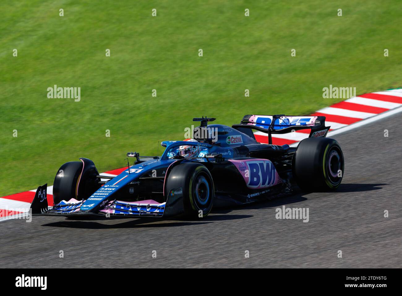 Suzuka Grand Prix circuit, 20 décembre 2023 : Esteban Ocon (FRA) de l'équipe Alpine lors du Grand Prix de Formule 1 du Japon 2023. Banque D'Images