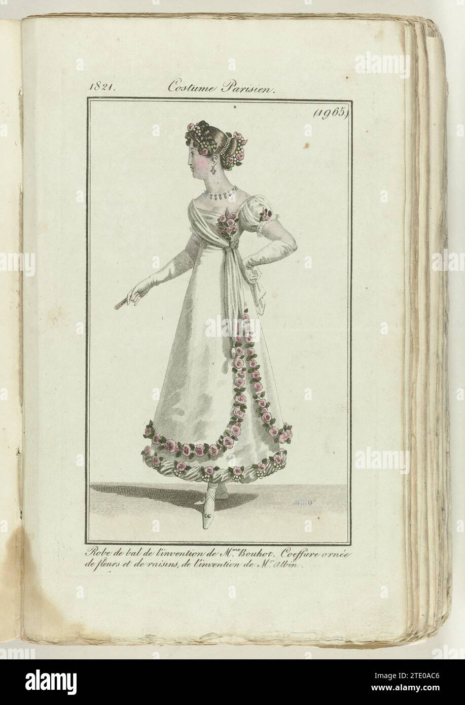 Journal des dames et de la mode 1821, costume parisien (1965), 1821