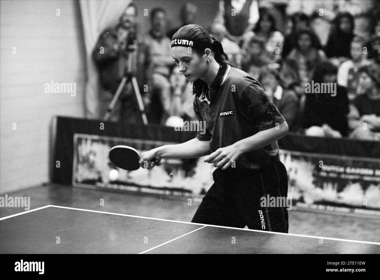 Tennis de table, Sandra di Pietro, Haarlem, pays-Bas, 30-08-1996