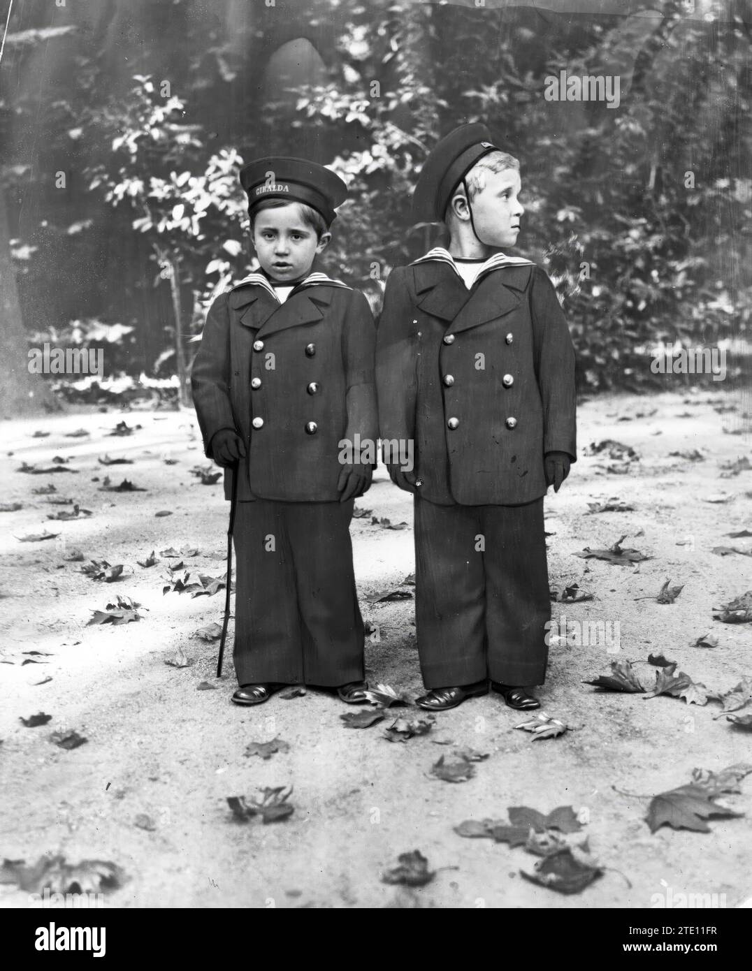 10/22/1912. Photo intéressante du prince des Asturies et de l'Infant D. Jaime, qui portait hier un pantalon long pour la première fois. Crédit : Album / Archivo ABC / Francisco Goñi Banque D'Images