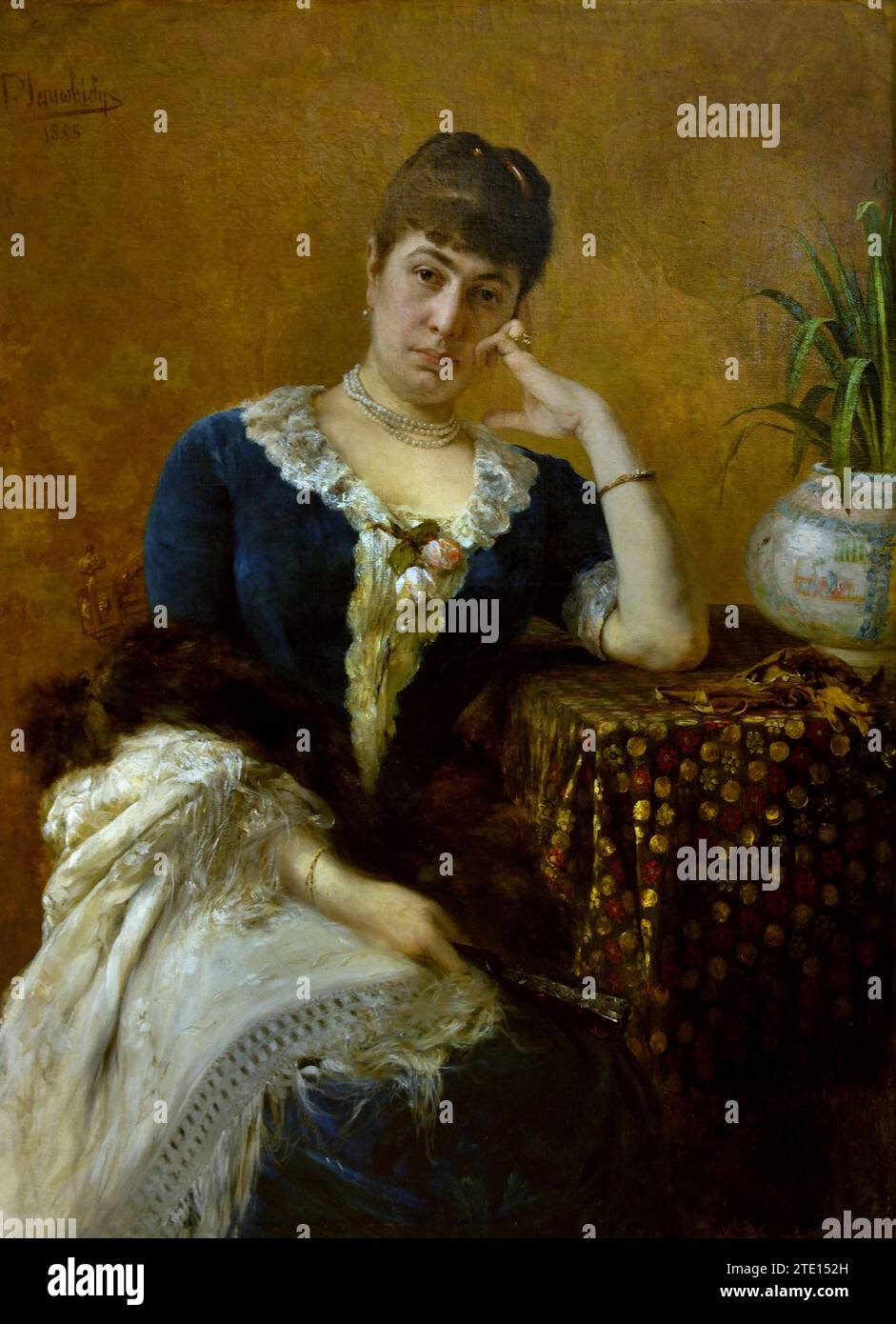 Georgios Lysandros 1853-1932 Zinovia Psycha 1885 peinture 19RBR-20th Century, National Gallery, Athènes, Grèce. Banque D'Images