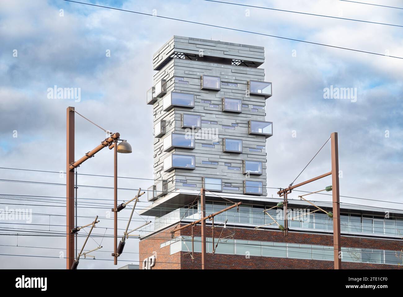 Copenhague, Danemark - Charlotte Tower immeuble par Lundgaard & Tranberg Arkitekter Banque D'Images