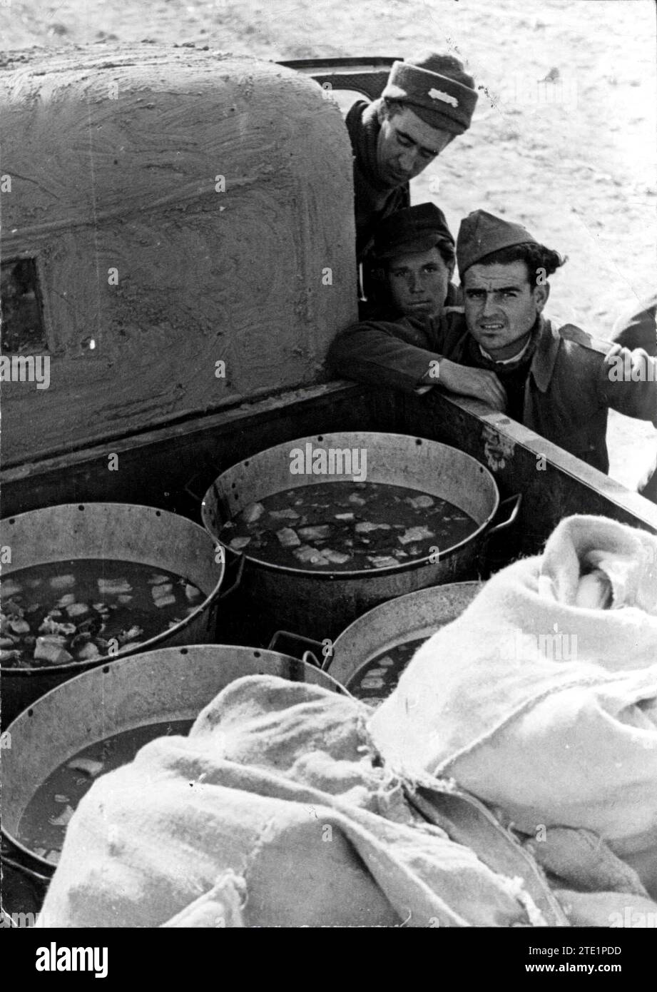 12/04/1937. Ranch Time sur l'un des fronts. Crédit : Album / Archivo ABC / Walter Banque D'Images 12/04/1937. Ranch Time sur l'un des fronts. Crédit : Album / Archivo ABC / Walter Banque D'Images