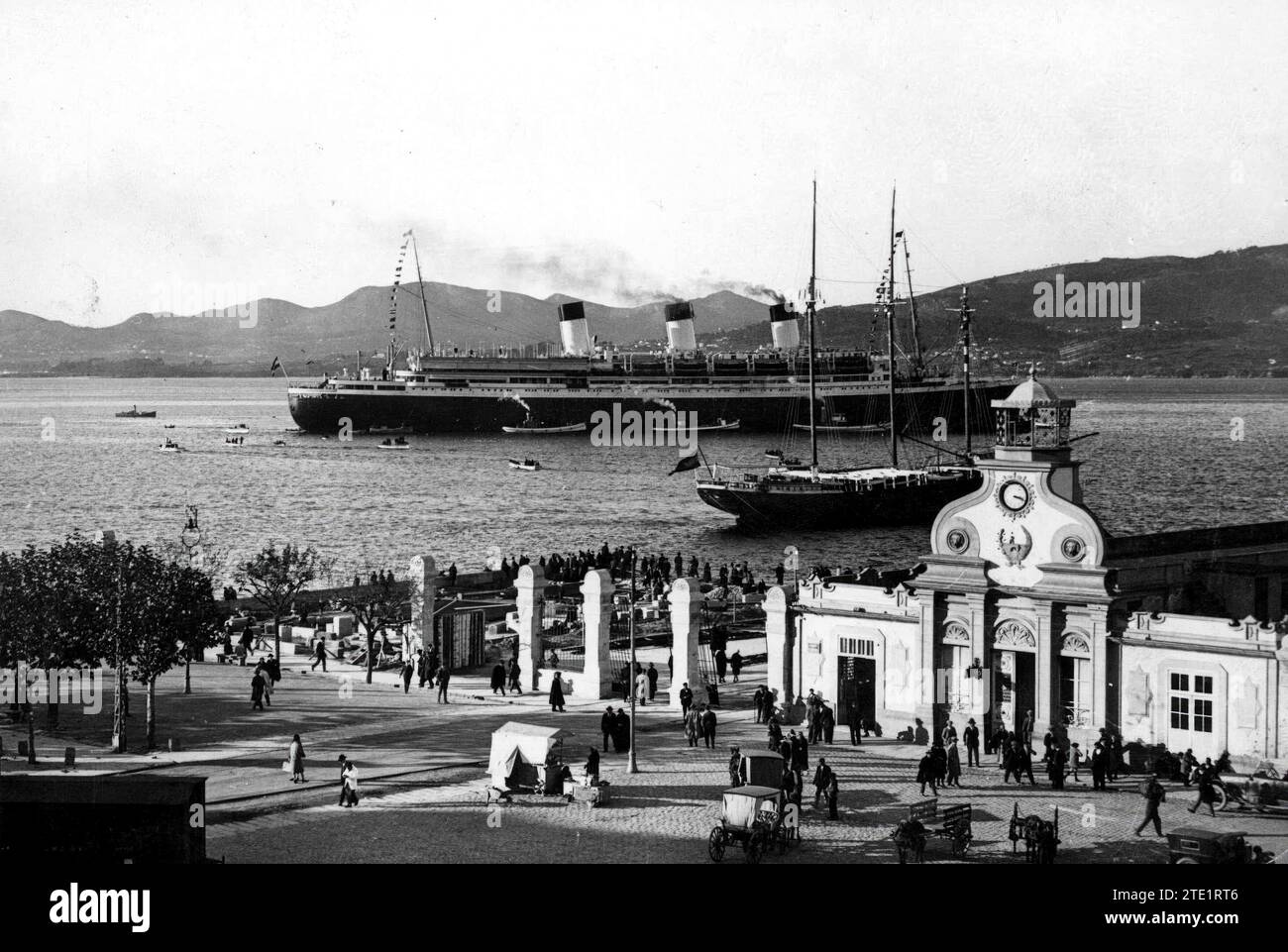 12/31/1928. Détail du port de Vigo. Crédit : Album / Archivo ABC / Pacheco Banque D'Images