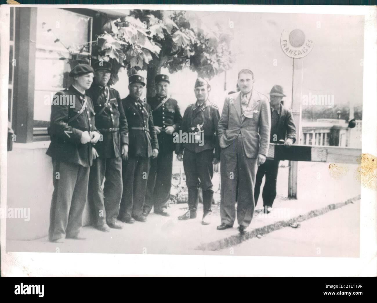 12/31/1939. Les Allemands en charge de la frontière franco-espagnole. Crédit : Album / Archivo ABC Banque D'Images